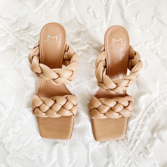 Marc Fisher Hammy Leather Square Toe Block Heel Size 8 New - Picture 3 of 7